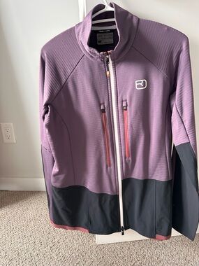 Ortovox Women's Two-Tone Lavender Utility Softshell Jacket Womens L Like New